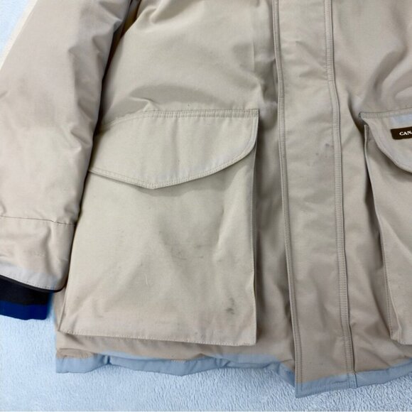 Canada Goose Men's Size 2XL Ontario Heritage Parka 6528M Tan w/Coyote Fur Winter - Picture 8 of 16
